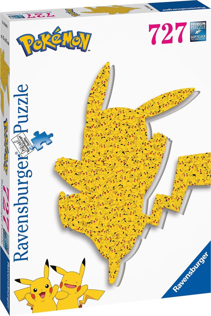   Shaped Pikachu - Legpuzzel - 727 stukjes