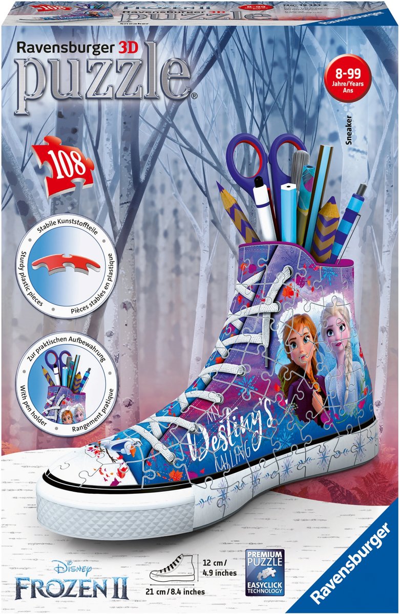   Sneaker Disney Frozen 2 - 3D puzzel - 108 stukjes