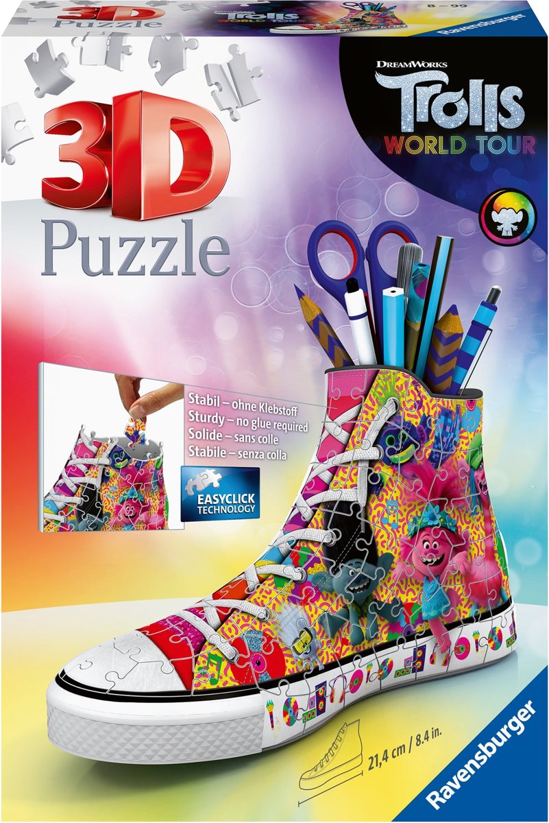 Ravensburger Sneaker Trolls 2 World Tour - 3D puzzel - 108 stukjes