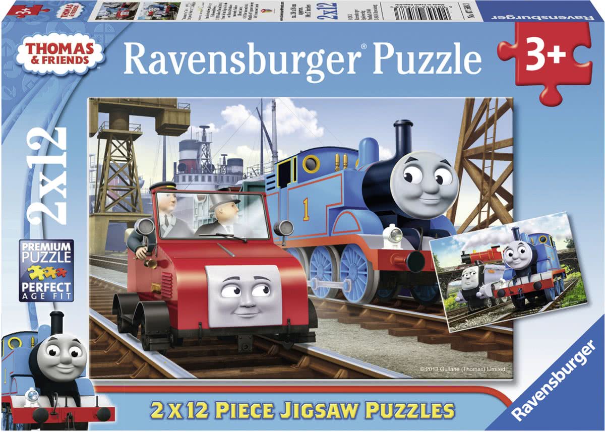 Ravensburger Thomas & Friends - Twee puzzels van 12 stukjes - kinderpuzzel