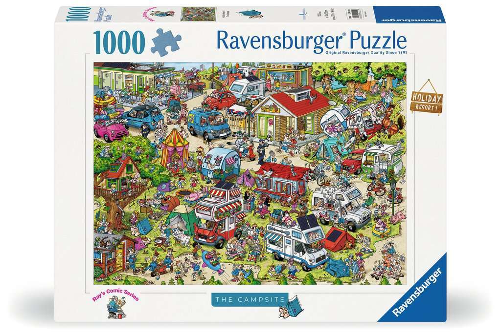 Ravensburger puzzel 1000 stukjes Holiday Resort 1 - The Campsite