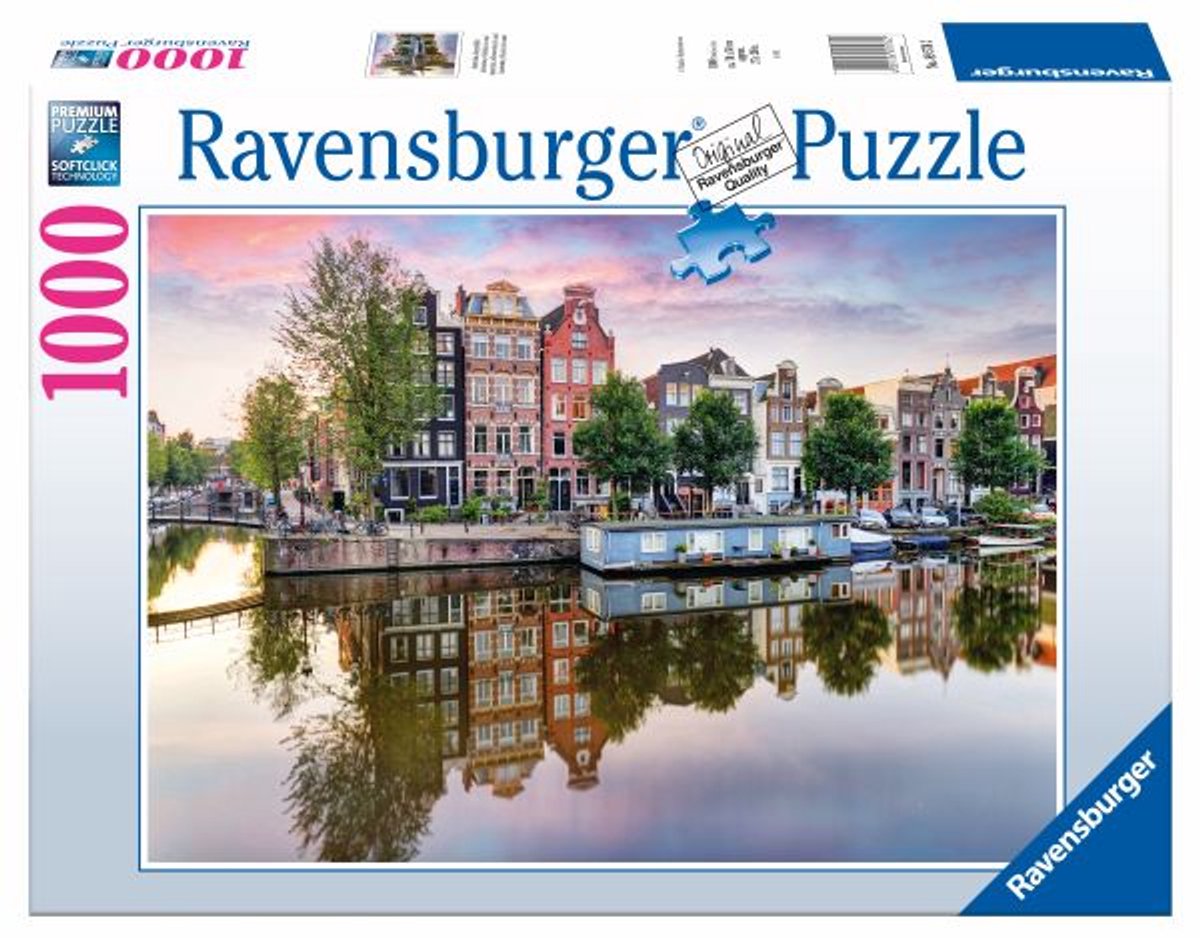   puzzel Amsterdam Spiegelbeelden 1000 stukjes karton.
