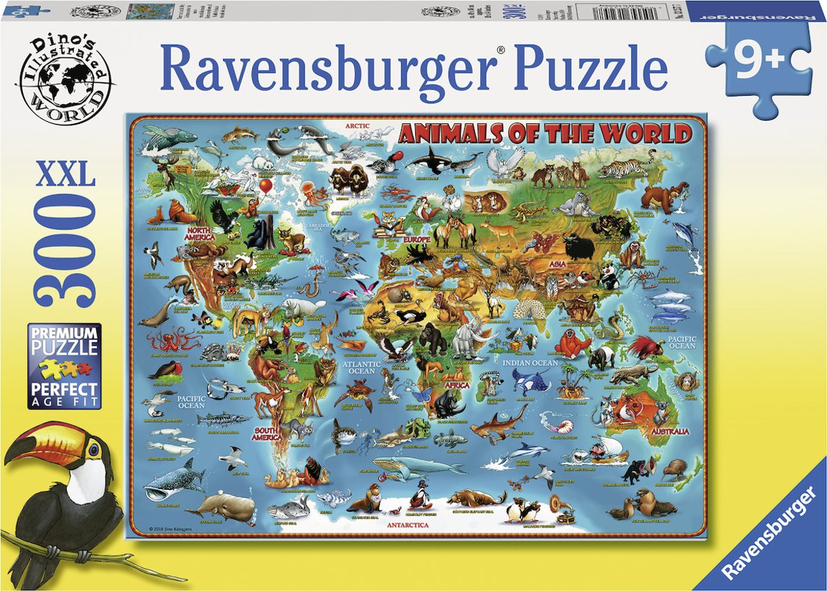   puzzel Animals of the world - legpuzzel - 300 stukjes