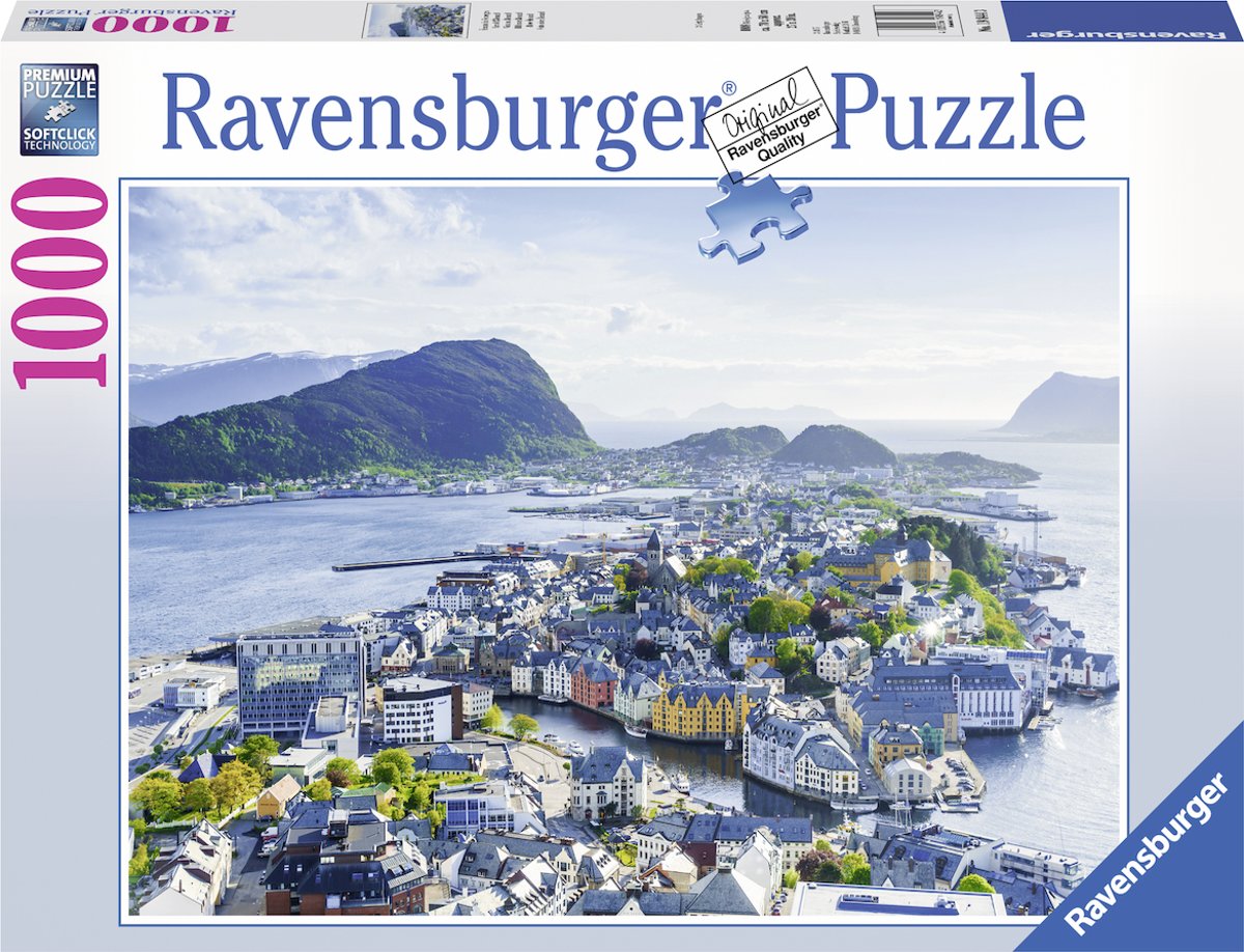   puzzel Blik over  lesund - legpuzzel - 1000 stukjes