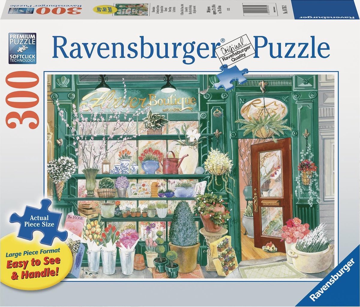 Ravensburger puzzel Bloemist - Legpuzzel - 300 stukjes extra groot