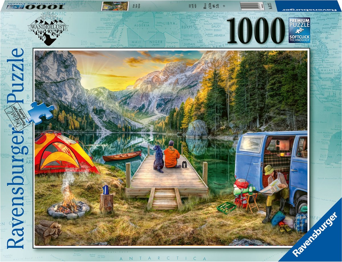   puzzel Calm Campside - Legpuzzel - 1000 stukjes