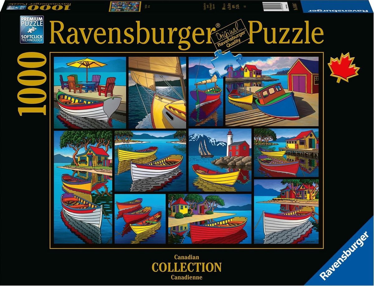   puzzel Canadian Collection On the water - Legpuzzel - 1000 stukjes