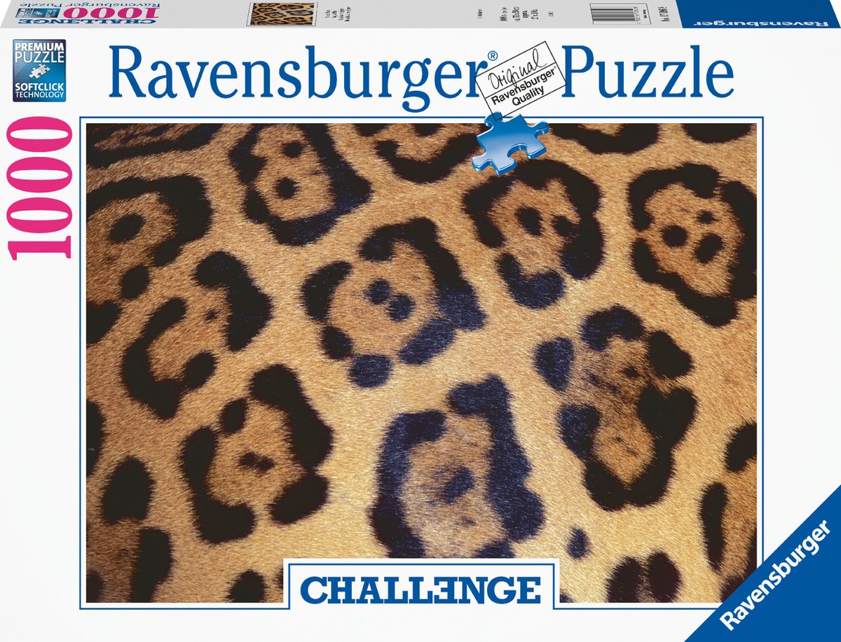   puzzel Challenge Animal Print - Legpuzzel - 1000 stukjes