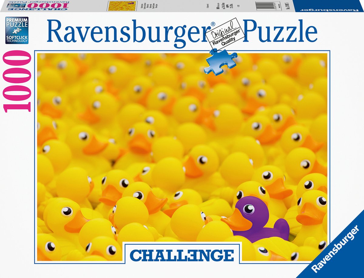 Ravensburger puzzel Challenge Badeendjes - Legpuzzel - 1000 stukjes