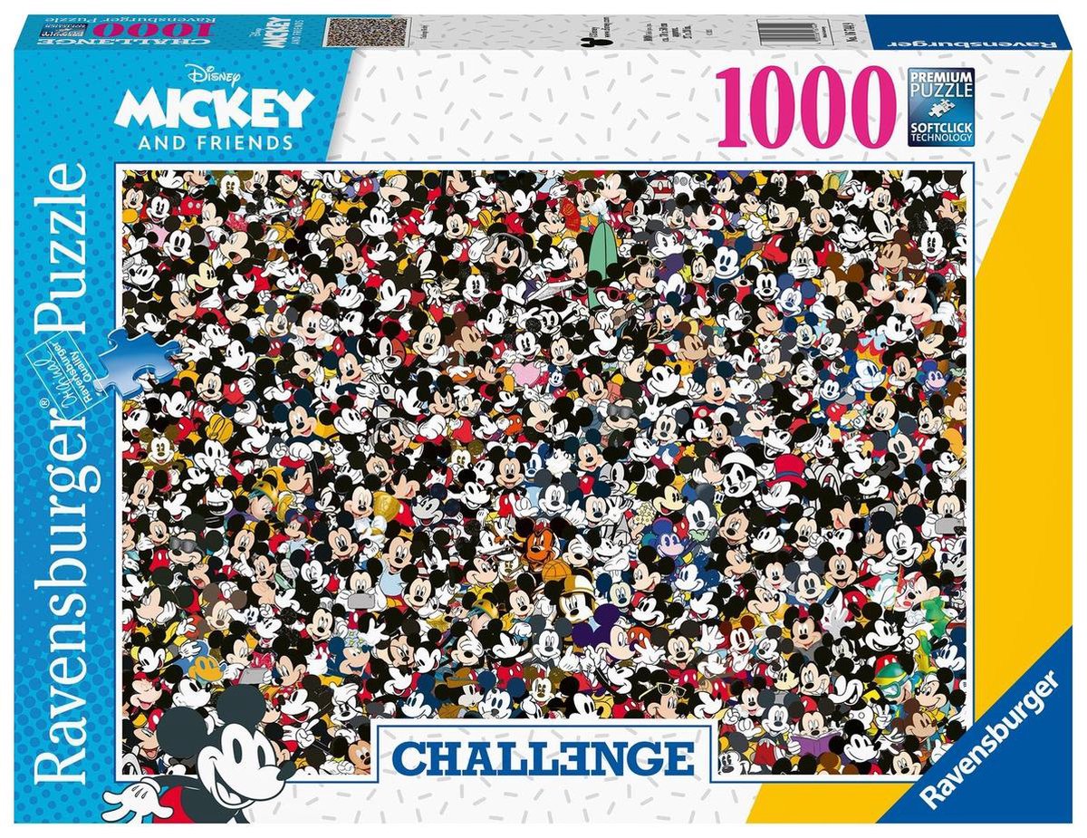   puzzel Challenge Mickey - legpuzzel - 1000 stukjes