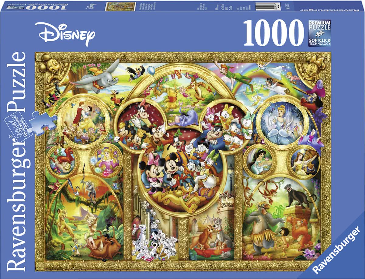   puzzel De mooiste Disney themas - Legpuzzel - 1000 stukjes
