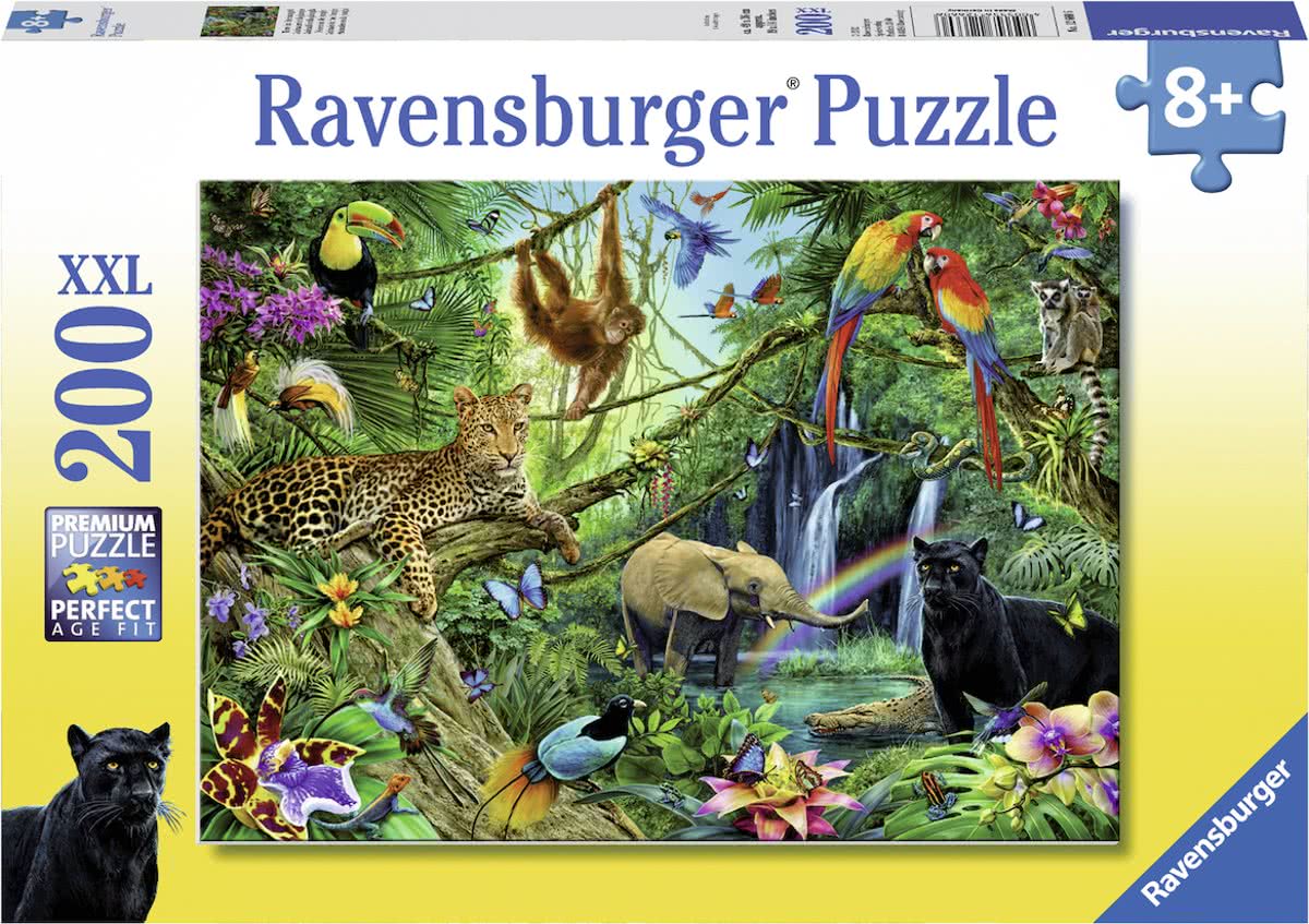   puzzel Dieren in de jungle - Legpuzzel - 200 stukjes