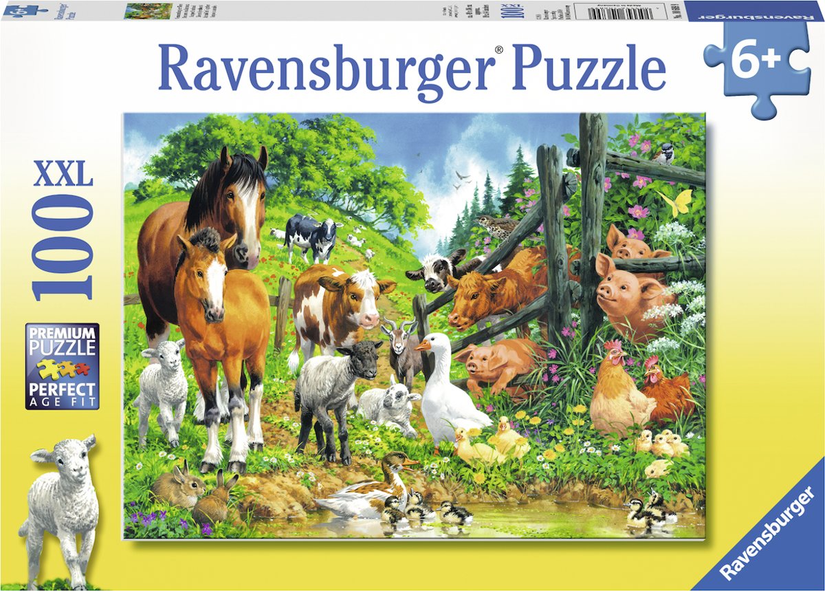   puzzel Dierenbijeenkomst - Legpuzzel - 100 stukjes