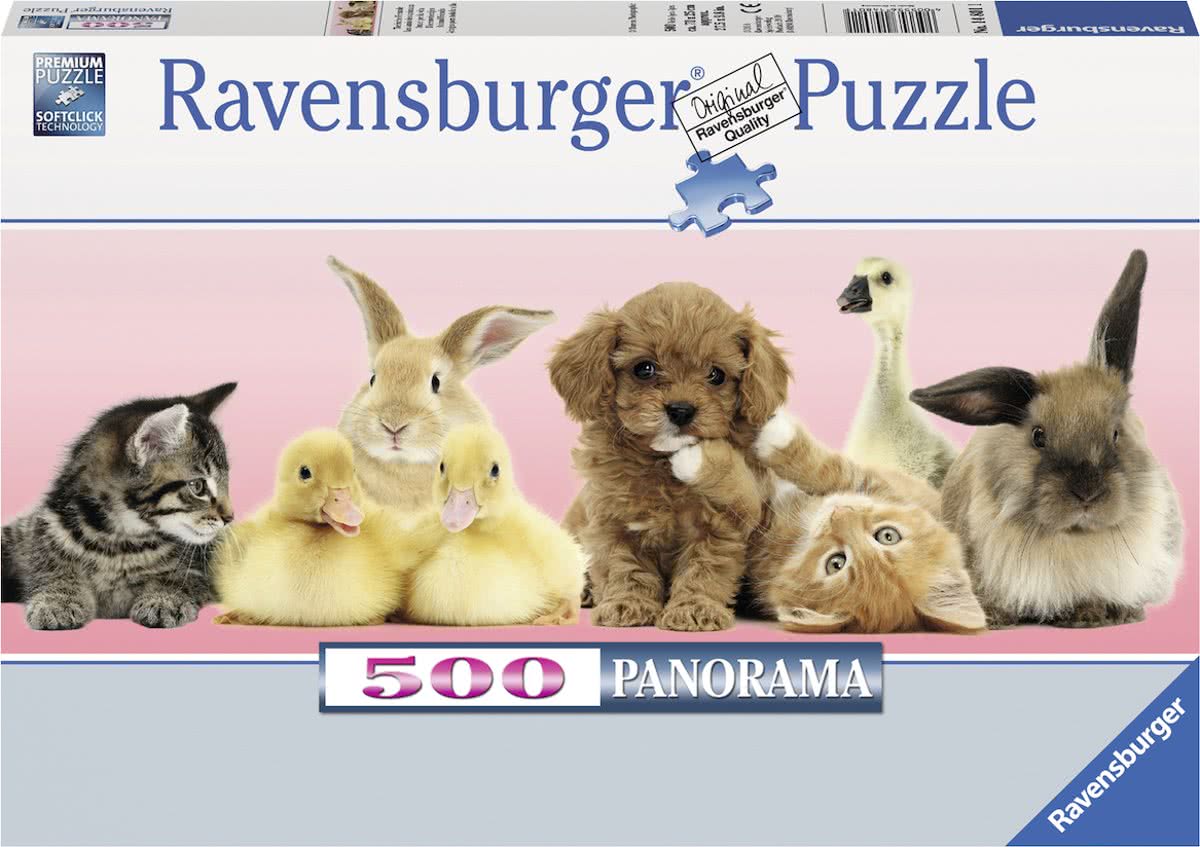 Ravensburger puzzel Dierenvrienden (panorama) - Legpuzzel - 500 stukjes