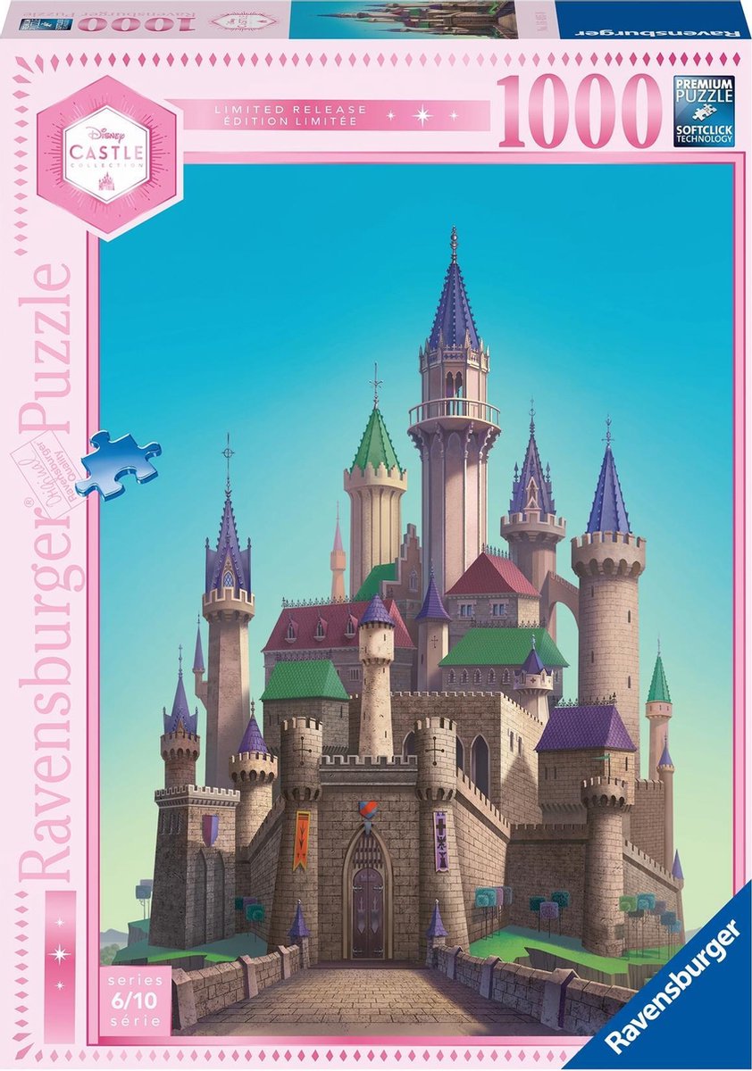   puzzel Disney Auroras Castle - Legpuzzel - 1000 stukjes Disney