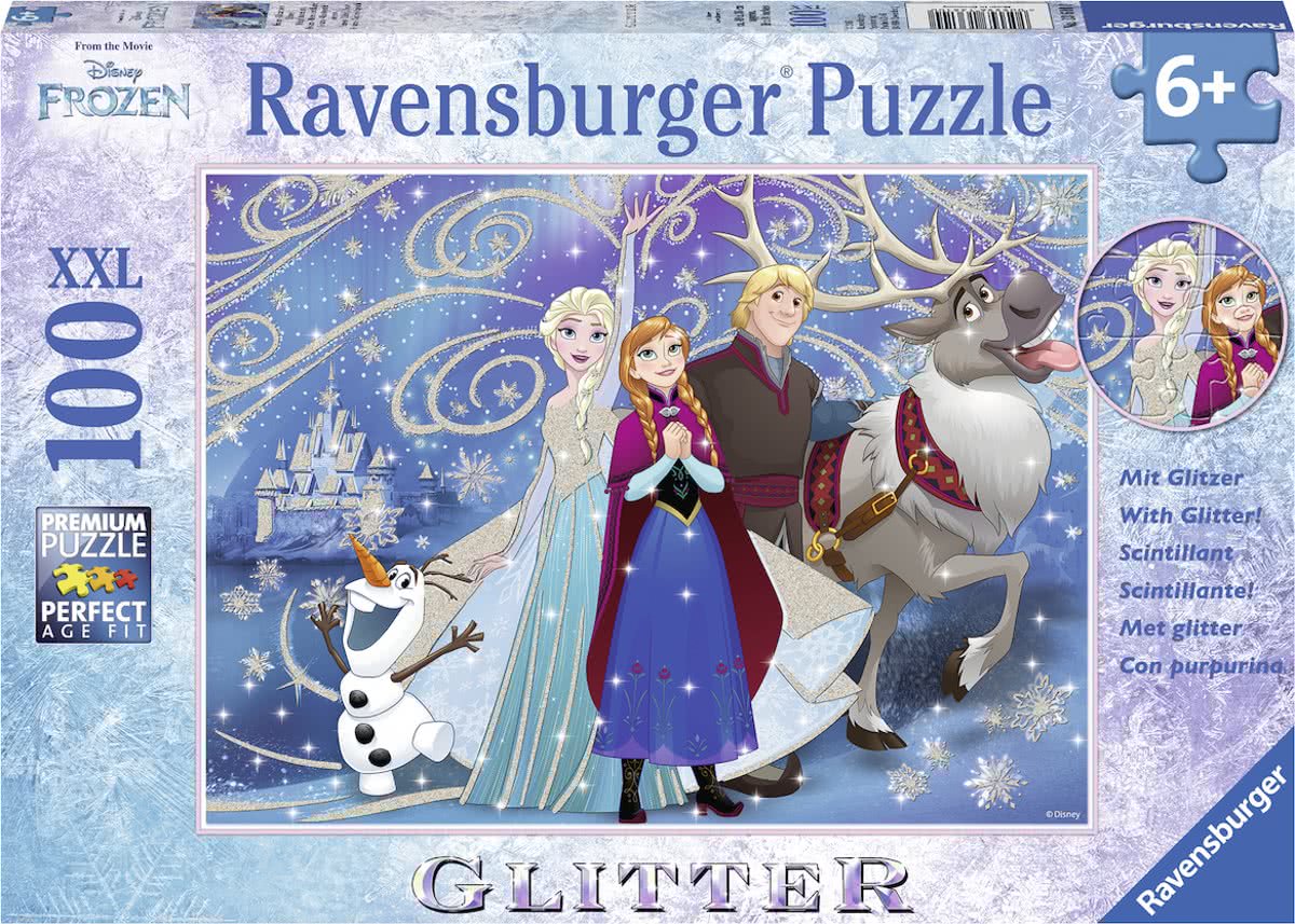   puzzel Disney Frozen. Glinsterende sneeuw - Legpuzzel - 100 stukjes