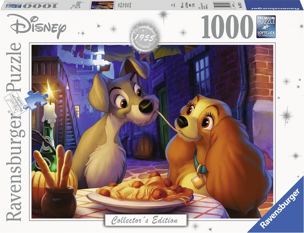   puzzel Disney Lady and the Tramp - Legpuzzel - 1000 stukjes