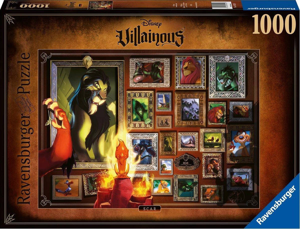   puzzel Disney Villainous: Scar - Legpuzzel - 1000 stukjes