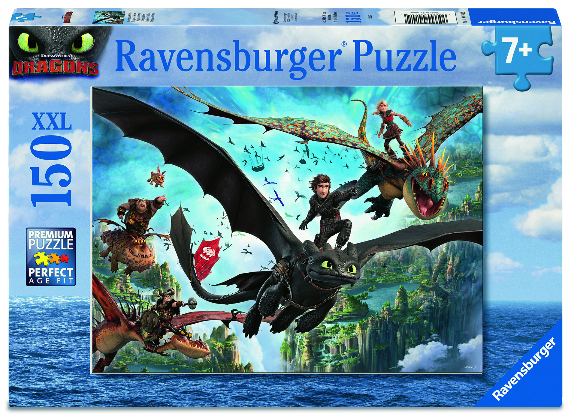   puzzel Dragons new movie 150 stukjes