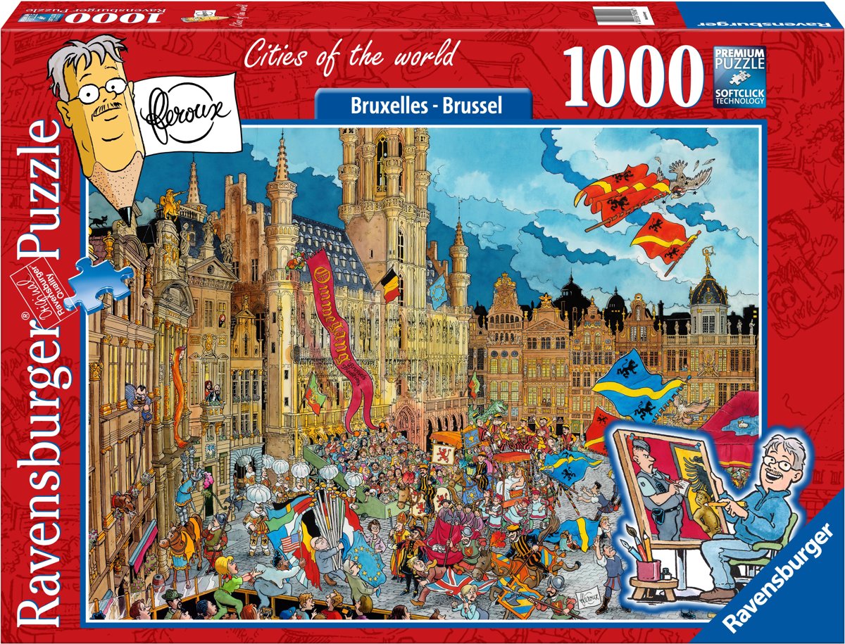   puzzel Fleroux´s Brussel - legpuzzel - 1000 stukjes
