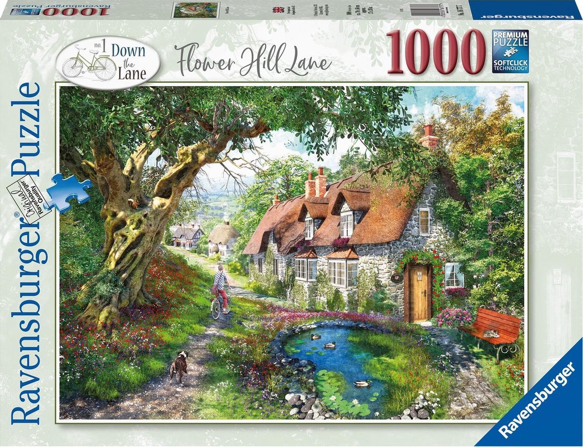   puzzel Flower Hill Lane - Legpuzzel - 1000 stukjes