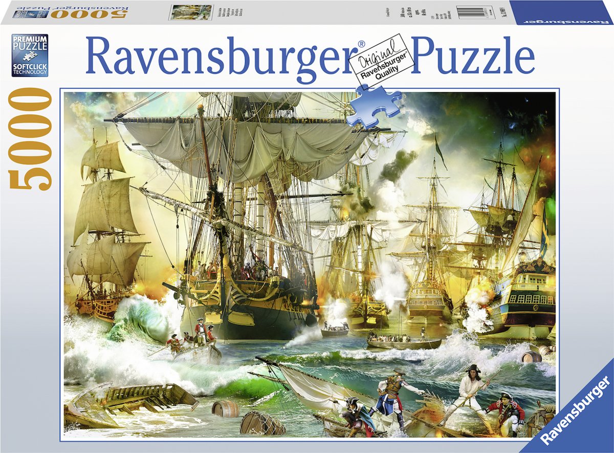   puzzel Gevecht op de hoge zee - Legpuzzel - 5000 stukjes