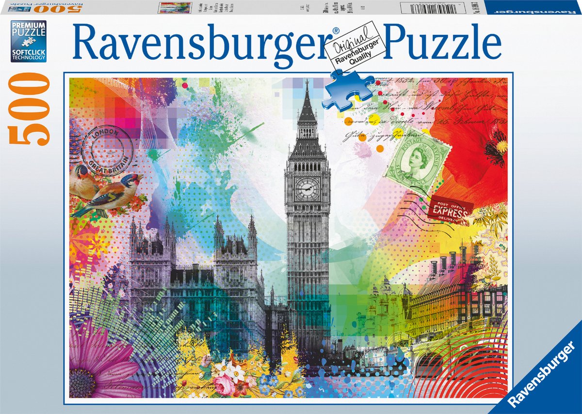   puzzel Kaartje uit Londen - Legpuzzel - 500 stukjes