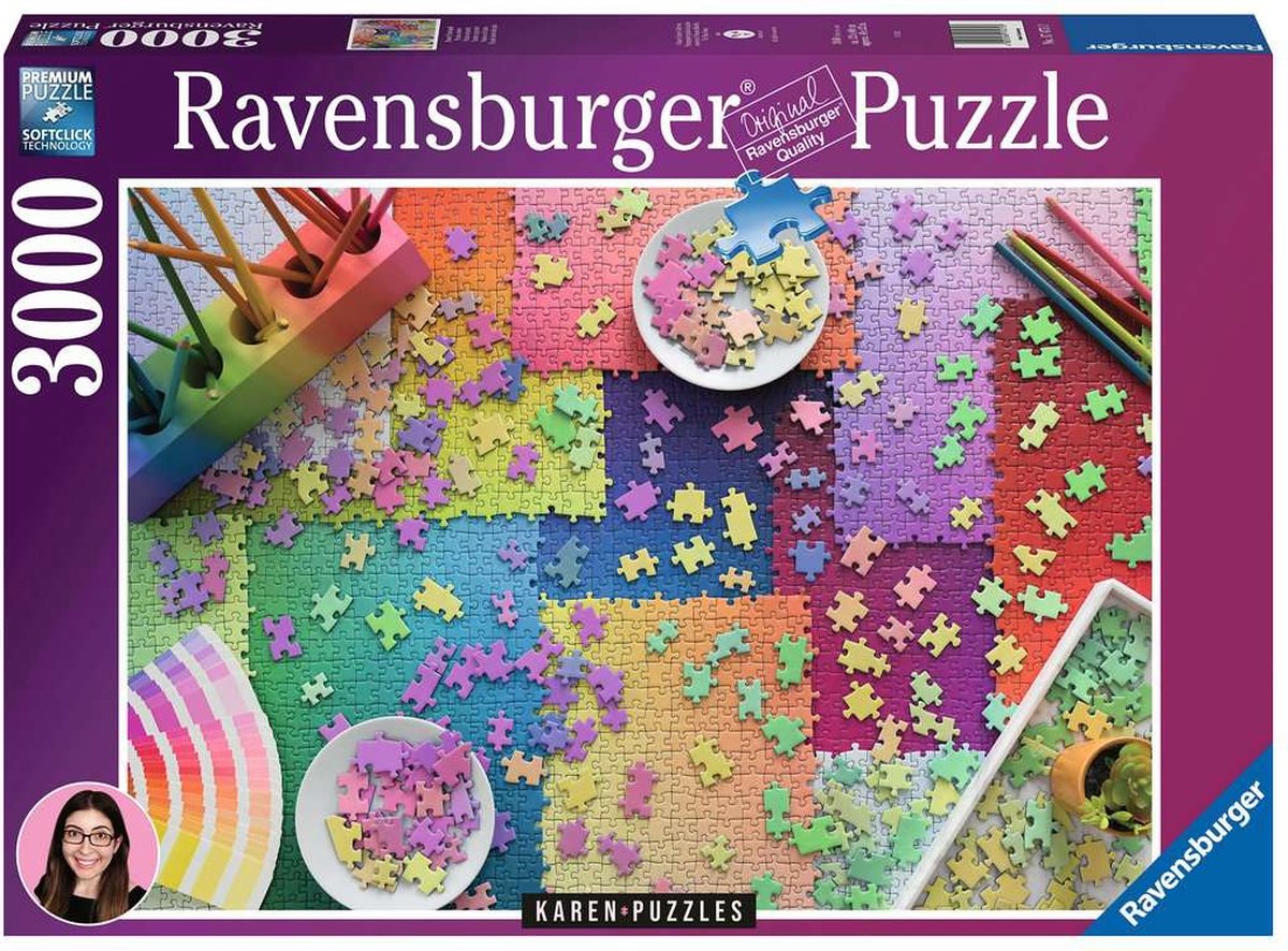   puzzel Karen puzzles: Puzzels op puzzels - Legpuzzel - 3000 stukjes