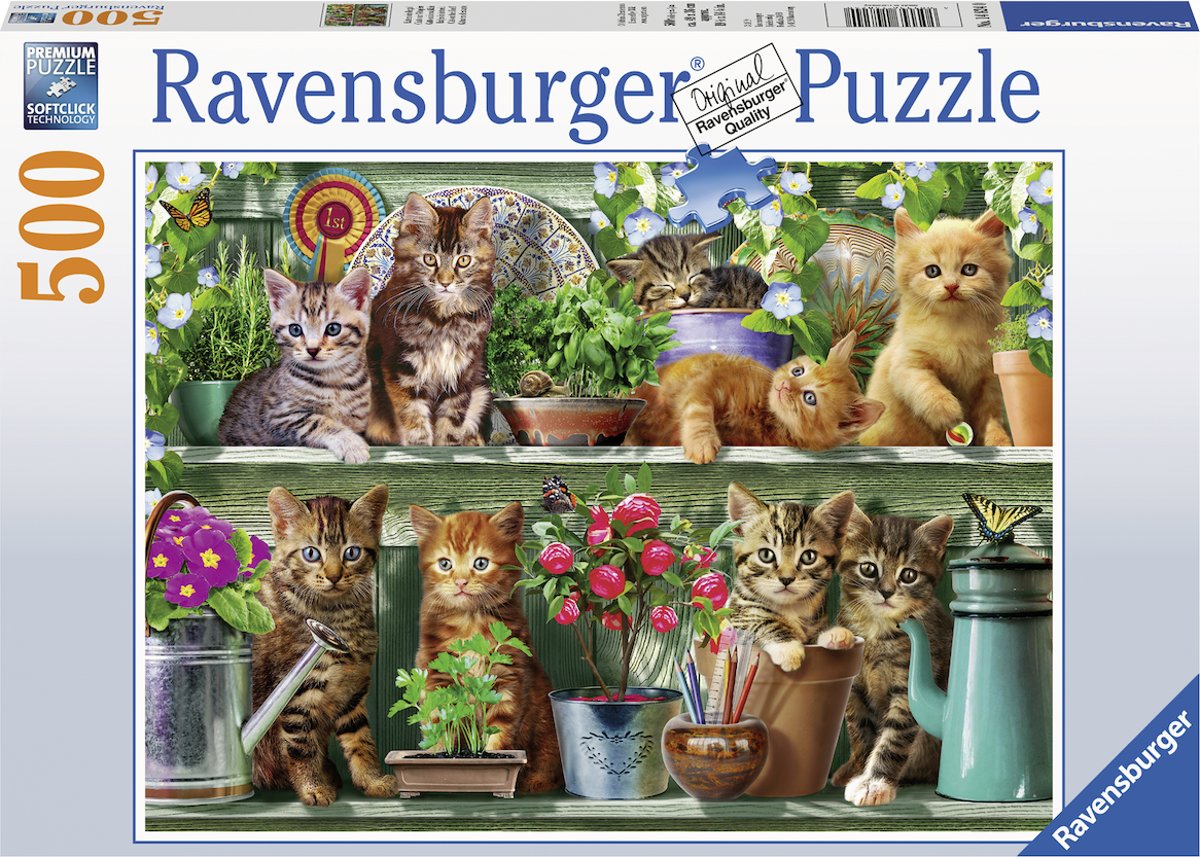   puzzel Katjes in het rek - legpuzzel - 500 stukjes