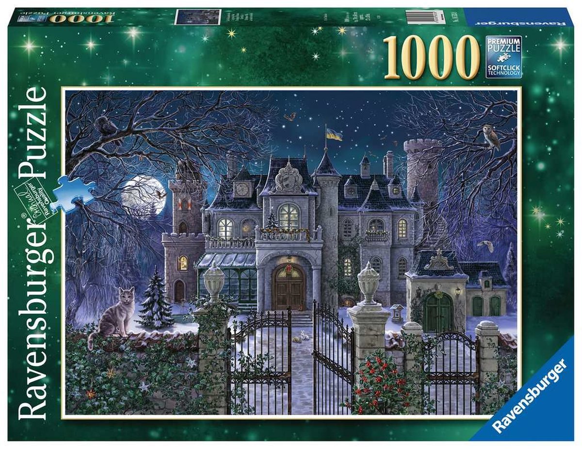 Ravensburger puzzel Kerstvilla - Legpuzzel - 1000 stukjes