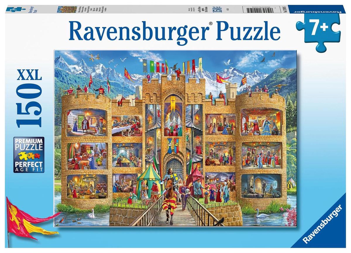   puzzel Kijkje in het ridderkasteel - Legpuzzel - 150 stukjes