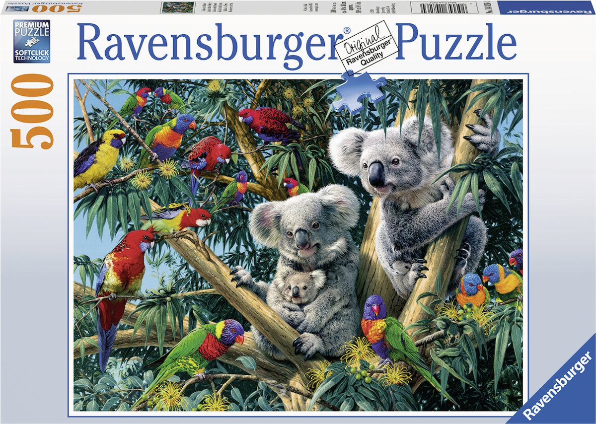   puzzel Koalas in de boom - legpuzzel - 500 stukjes