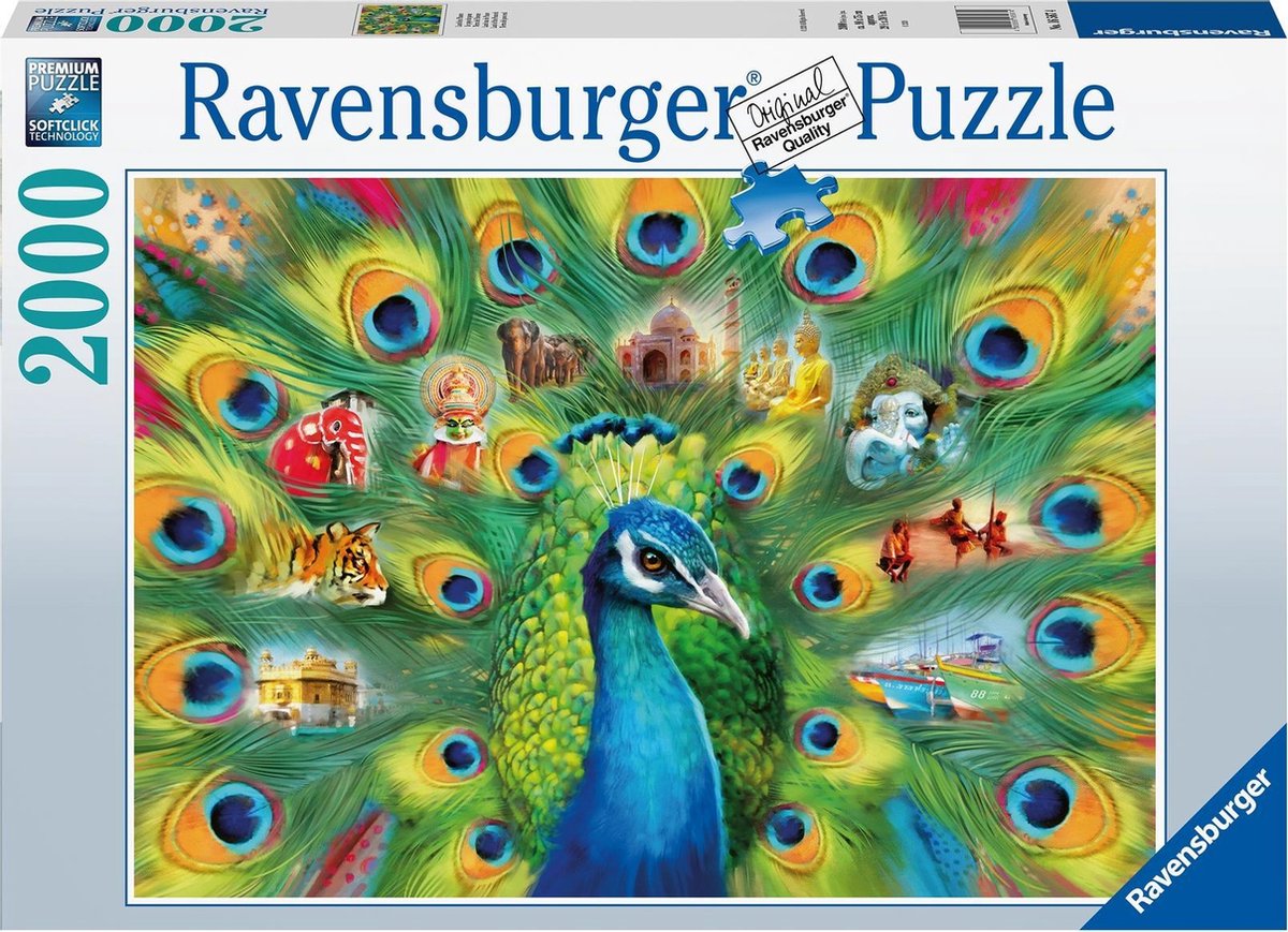   puzzel Land of the Peacock - Legpuzzel - 2000 stukjes