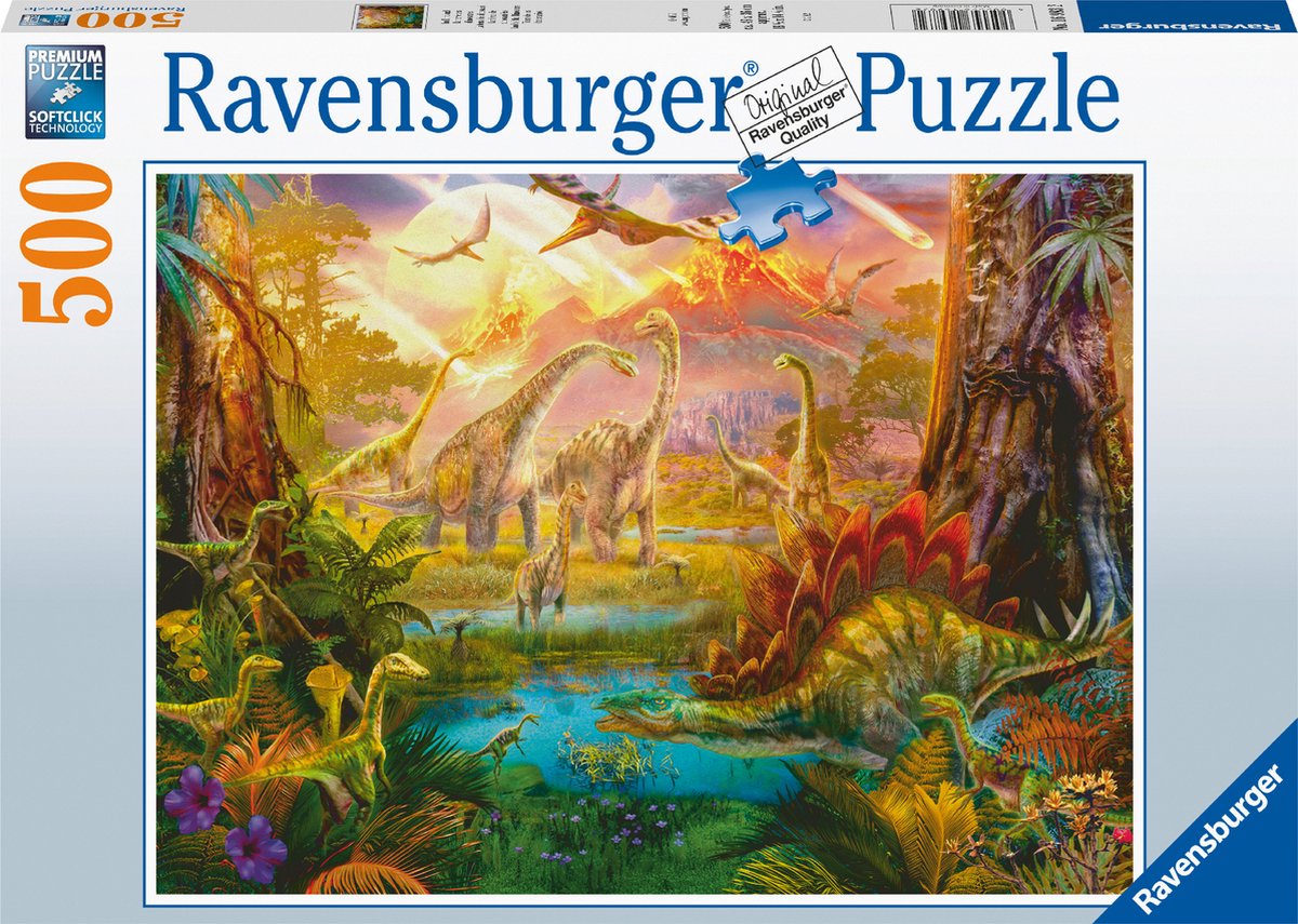   puzzel Land van de Dinosauriers - Legpuzzel - 500 stukjes