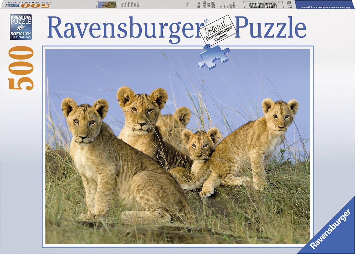   puzzel Leeuwenwelpen - legpuzzel - 500 stukjes