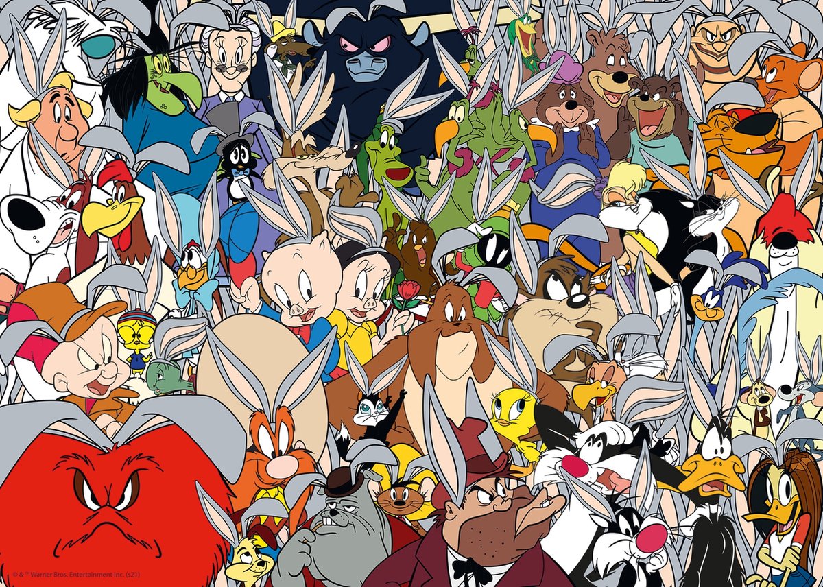   puzzel Looney Tunes Challenge - Legpuzzel - 1000 stukjes