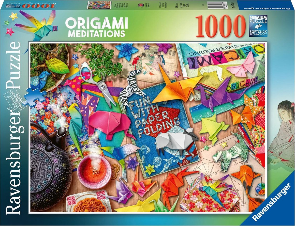   puzzel Mindful Origami - Legpuzzel - 1000 stukjes