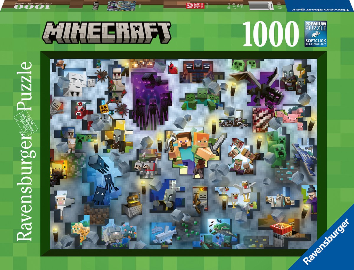   puzzel Minecraft Bendes - Legpuzzel - 1000 stukjes