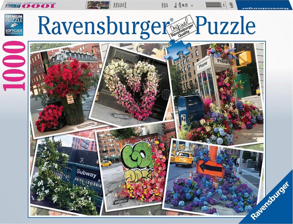   puzzel NYC bloemenpracht - Legpuzzel - 1000 stukjes