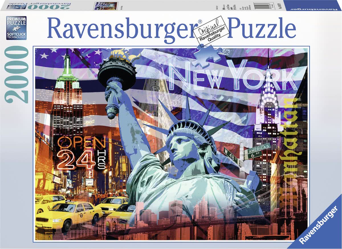   puzzel New York Collage - Legpuzzel - 2000 stukjes