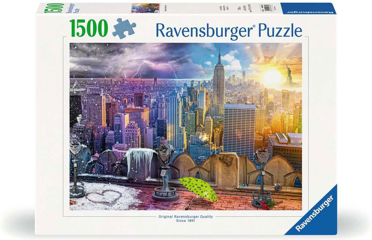  puzzel New York seizoenen - 1500 stukjes legpuzzel.