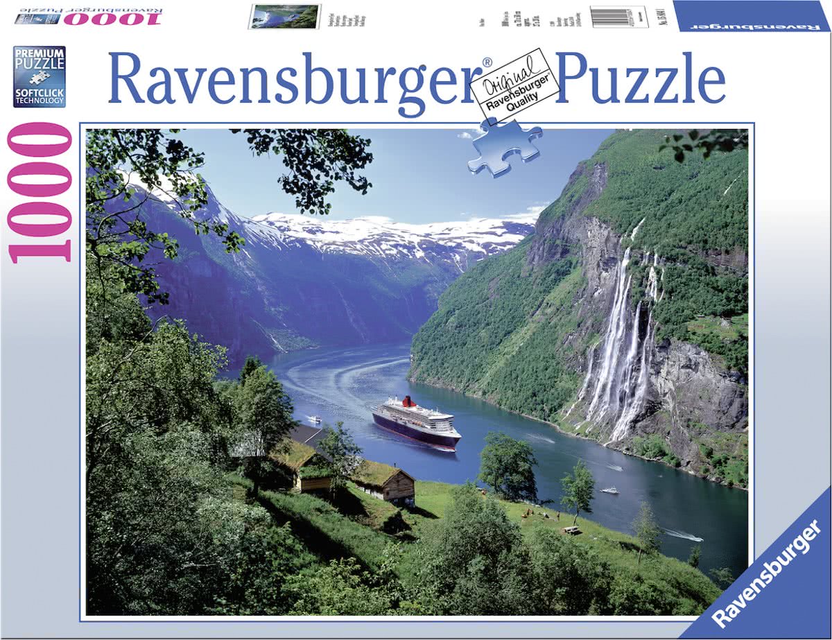   puzzel Noors fjord - Legpuzzel - 1000 stukjes