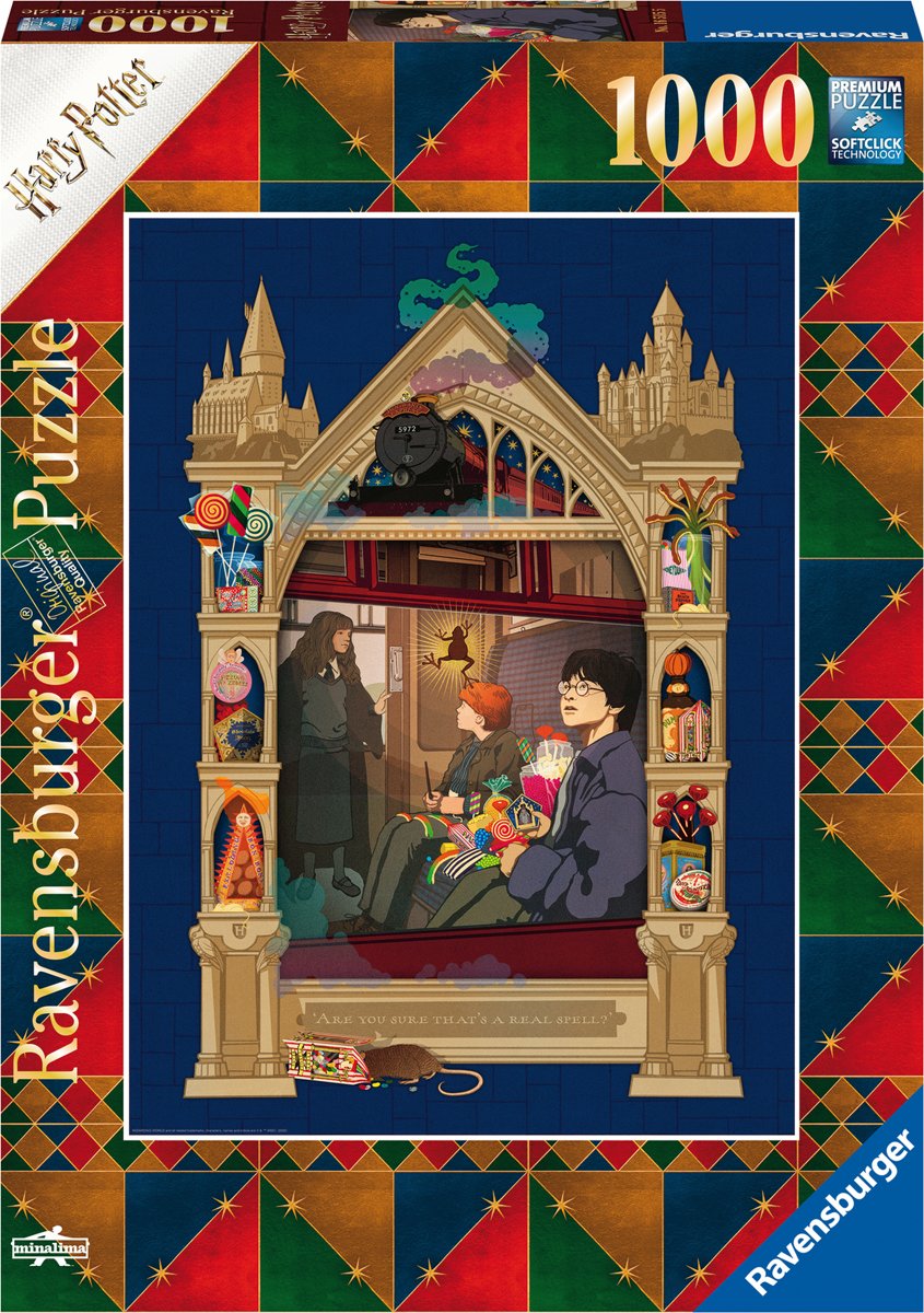 Ravensburger puzzel Onderweg naar Hogwarts  - legpuzzel - 1000 stukjes