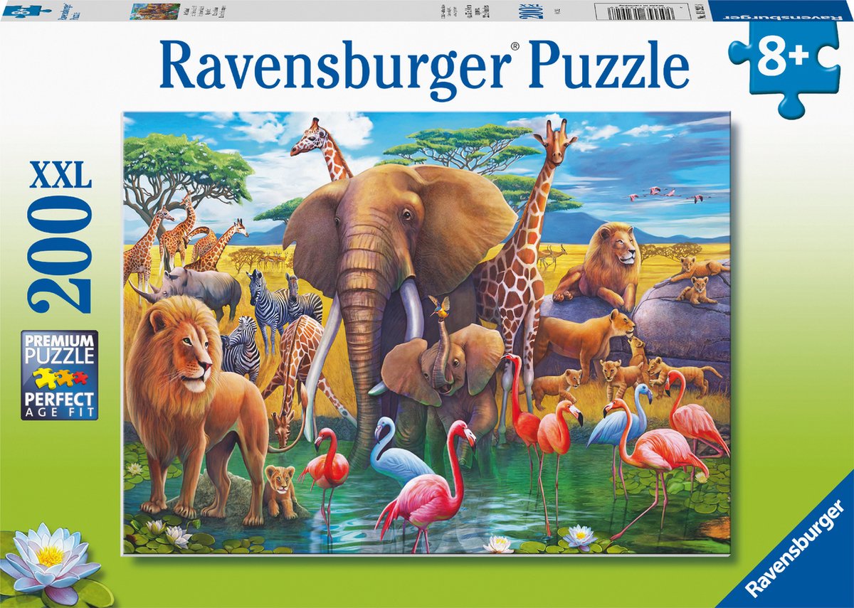   puzzel Op Safari! - Legpuzzel - 200XXL stukjes