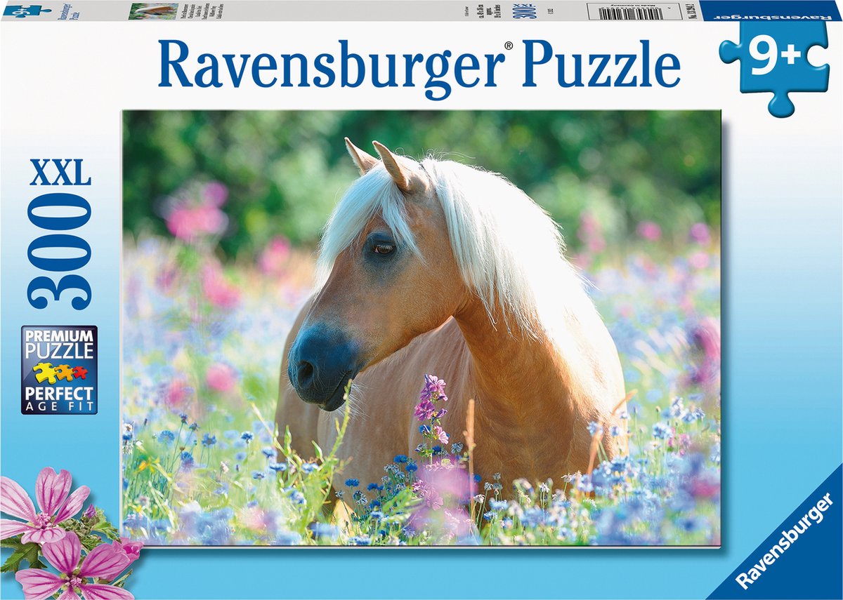   puzzel Paard Tussen de Bloemen - Legpuzzel - 300XXL stukjes