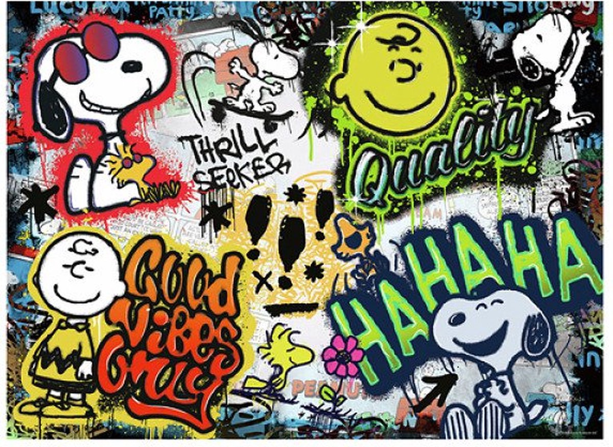   puzzel Peanuts Graffiti - Legpuzzel - 500 stukjes