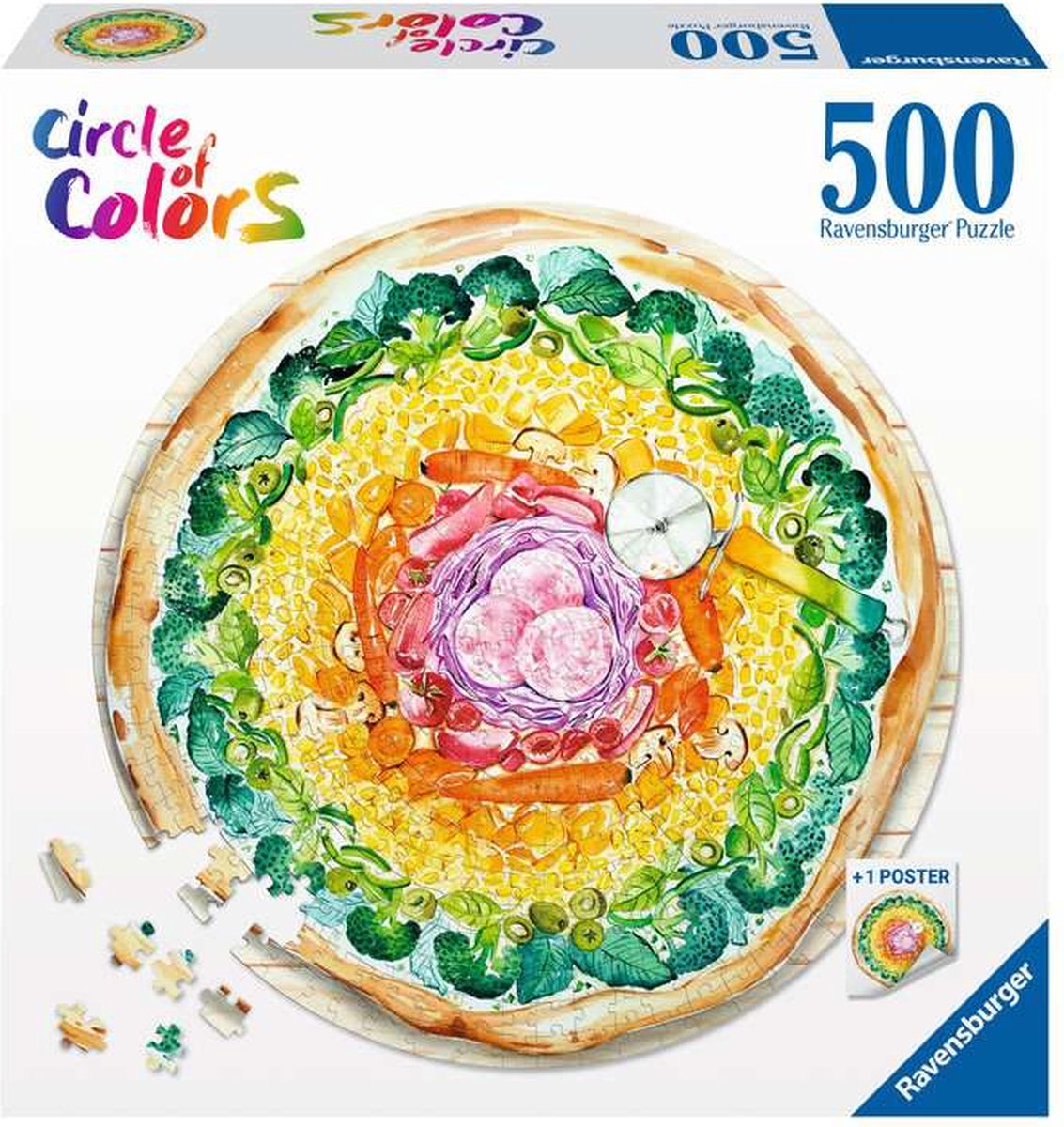   puzzel Pizza - Legpuzzel - 500 stukjes