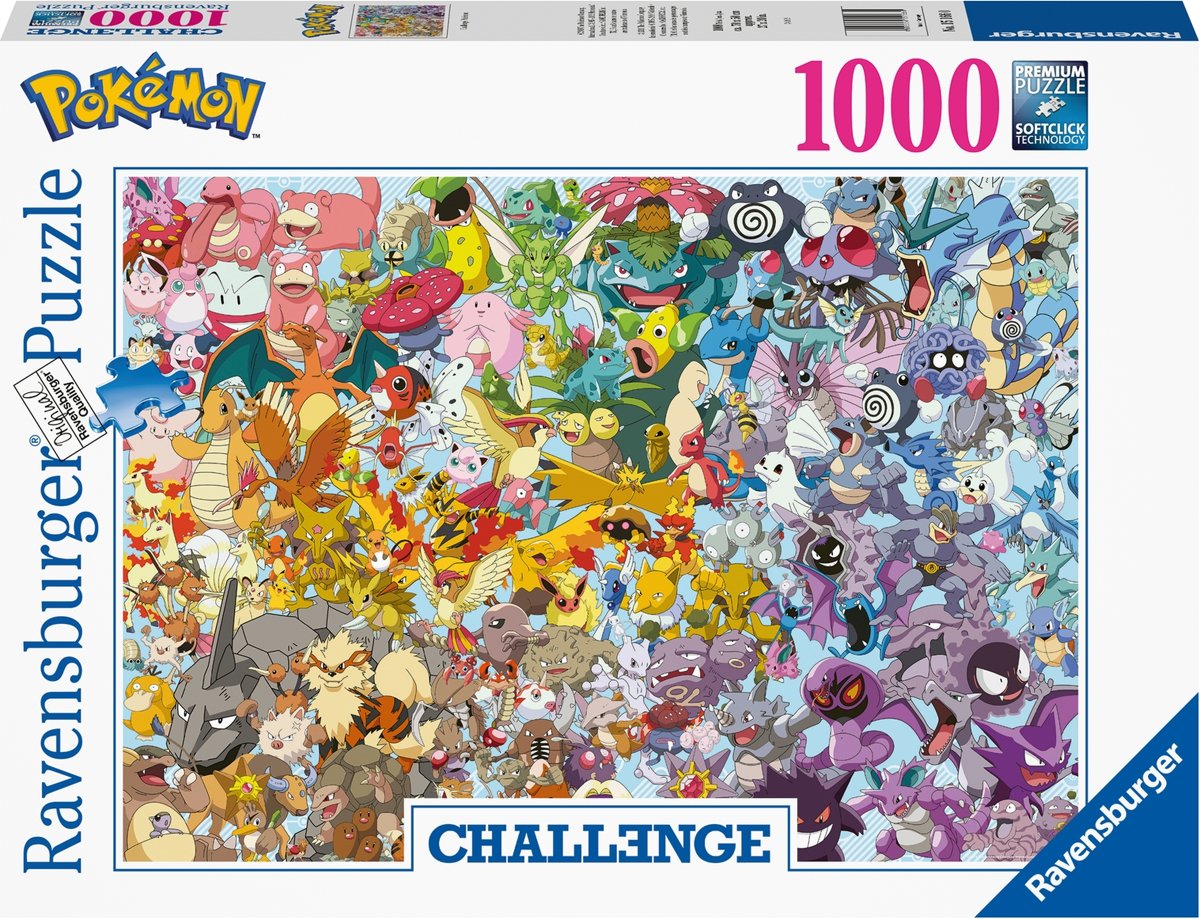   puzzel Pokémon - Legpuzzel - 1000 stukjes