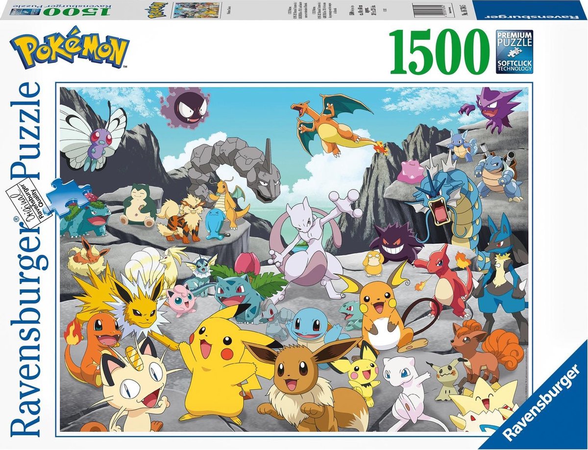   puzzel Pokémon Classics - Legpuzzel - 1500 stukjes