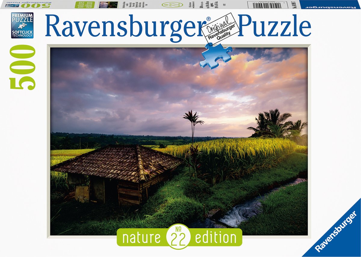   puzzel Rijstvelden in Bali - Legpuzzel - 500 stukjes